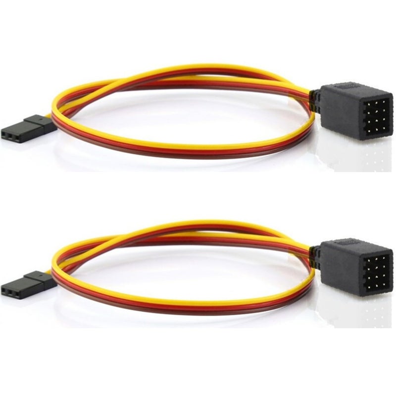 Chanmoo RC JR Style Servo Splitter 1 Male to 23456 Female Y Harness Leads Y Splitter Cable Lead Wire 350mm for RC Cars Airplane Drone Receiver Servo ESC Cable Servo Fan 2Pcs 1 Male to 4Female - Image 2