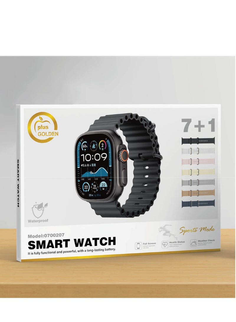 SP Smart Watch Ultra 7+1 AMOLED display With Health Fitness Tracker Sport Watch Supports 49MM - Image 4