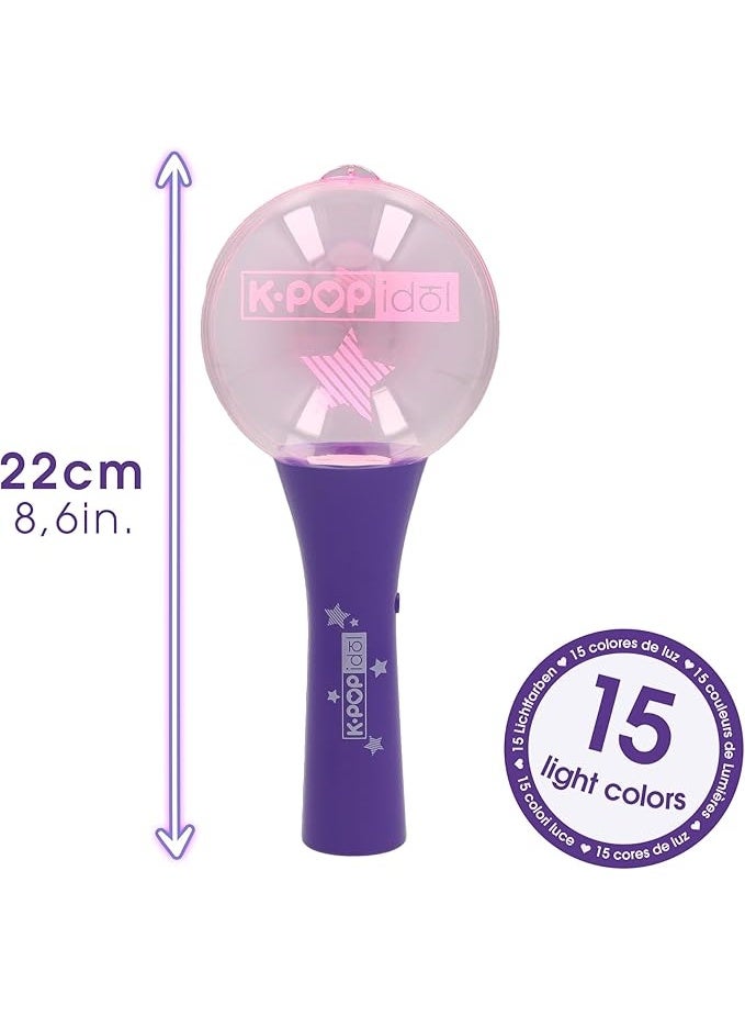 iMC Toys K-Pop Idol Light Stick, Battery Operated | Inspired by K-POP Concert Light Stick | Collectible | Perfect Gift for KPOP Fans! - Image 2