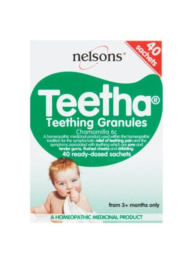 nelsons Nelson Teetha Teething Granulas, 40 Sachets - Image 1