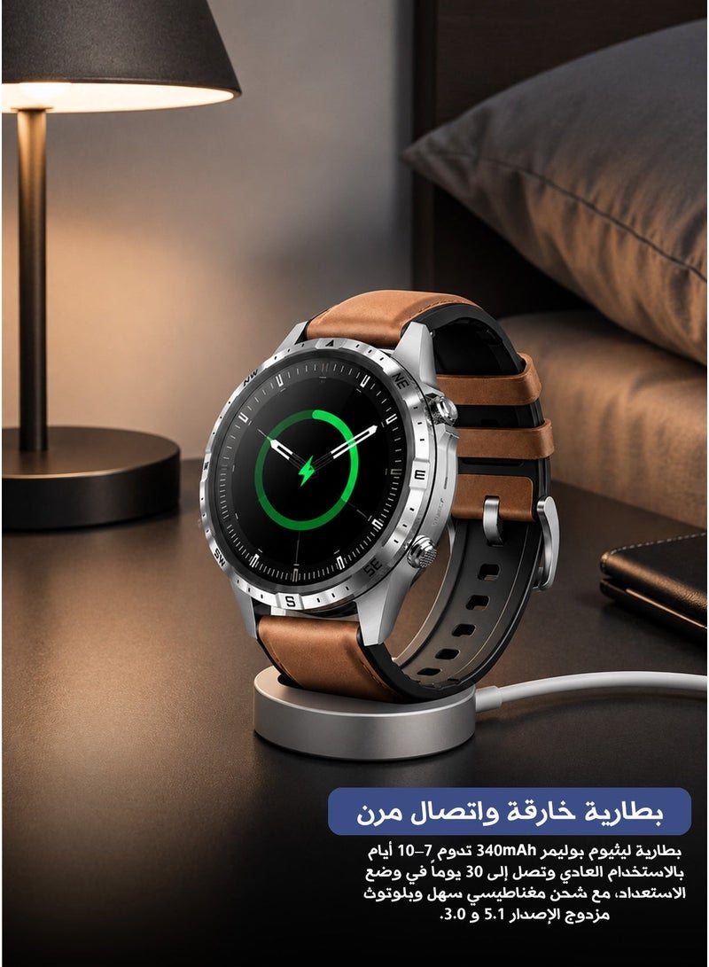 Aolon GT5 Pro Smart Watch with 1.6 Inch Full Touch Color Display Digital Compass IP67 Water Resistance 100+ Sports Modes Heart Rate and Blood Oxygen Monitoring and Up to 10 Day Battery Life - Image 3