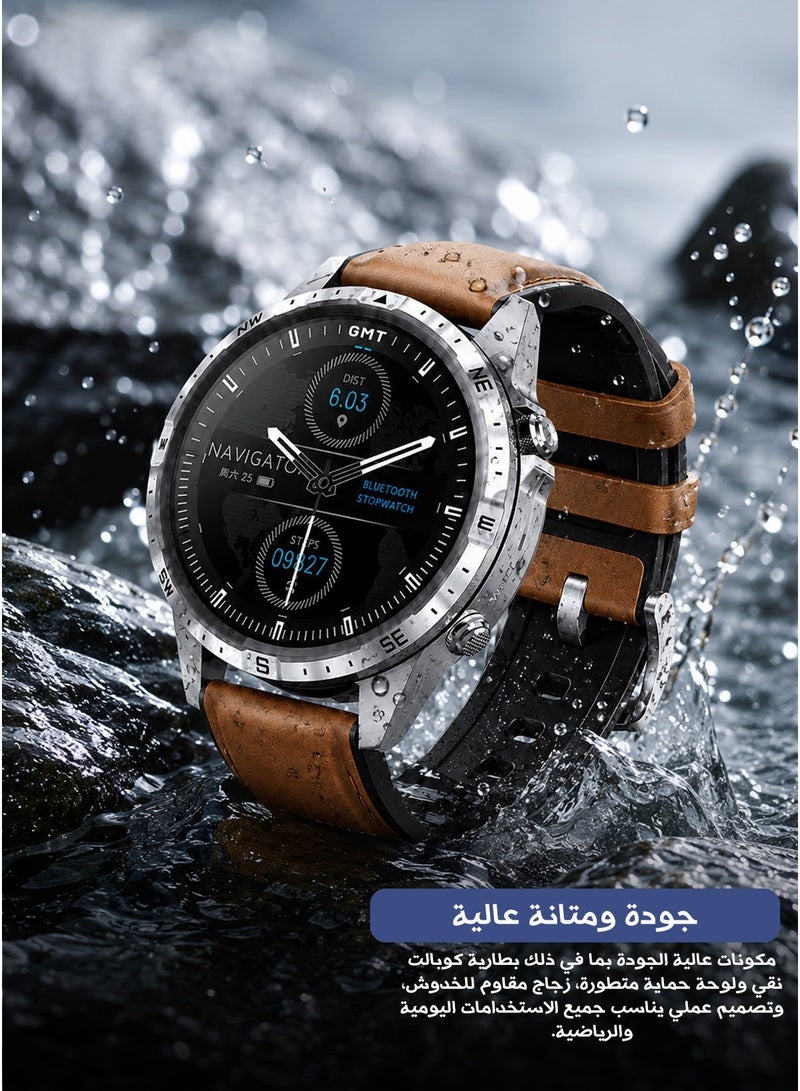 Aolon GT5 Pro Smart Watch with 1.6 Inch Full Touch Color Display Digital Compass IP67 Water Resistance 100+ Sports Modes Heart Rate and Blood Oxygen Monitoring and Up to 10 Day Battery Life - Image 4