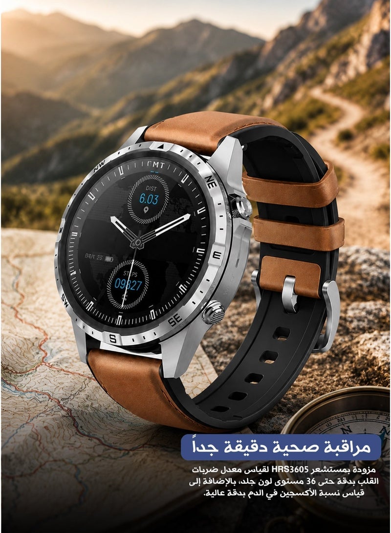 Aolon GT5 Pro Smart Watch with 1.6 Inch Full Touch Color Display Digital Compass IP67 Water Resistance 100+ Sports Modes Heart Rate and Blood Oxygen Monitoring and Up to 10 Day Battery Life - Image 5