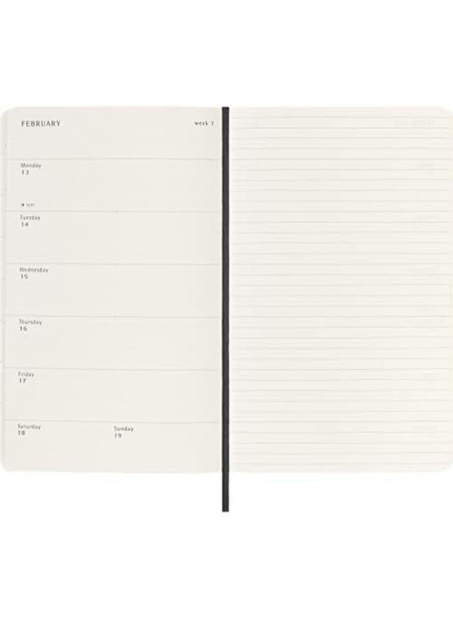 موليسكين دفتر ملاحظات أسبوعي 2023، مقاس 12 متر، غطاء ناعم أسود كبير، 5 × 8.25 - Image 3