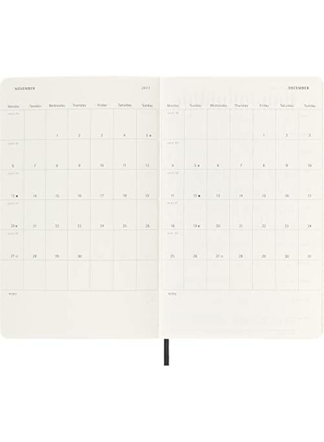 موليسكين دفتر ملاحظات أسبوعي 2023، مقاس 12 متر، غطاء ناعم أسود كبير، 5 × 8.25 - Image 4