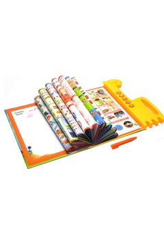 SYOSI Learning Toys for Toddlers Kids Learn Arabic/English Talking Sound Book Bilingual Toy Alphabet Numbers, Words Educational Gifts for Children Electronic Interactive Wall Chart  - Image 5