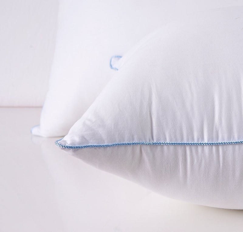 HOMESJUN Pillows Set of 2, Fluffy Down Alternative Bed Pillow Cotton Cover, White, King Size 20x36 - Image 2