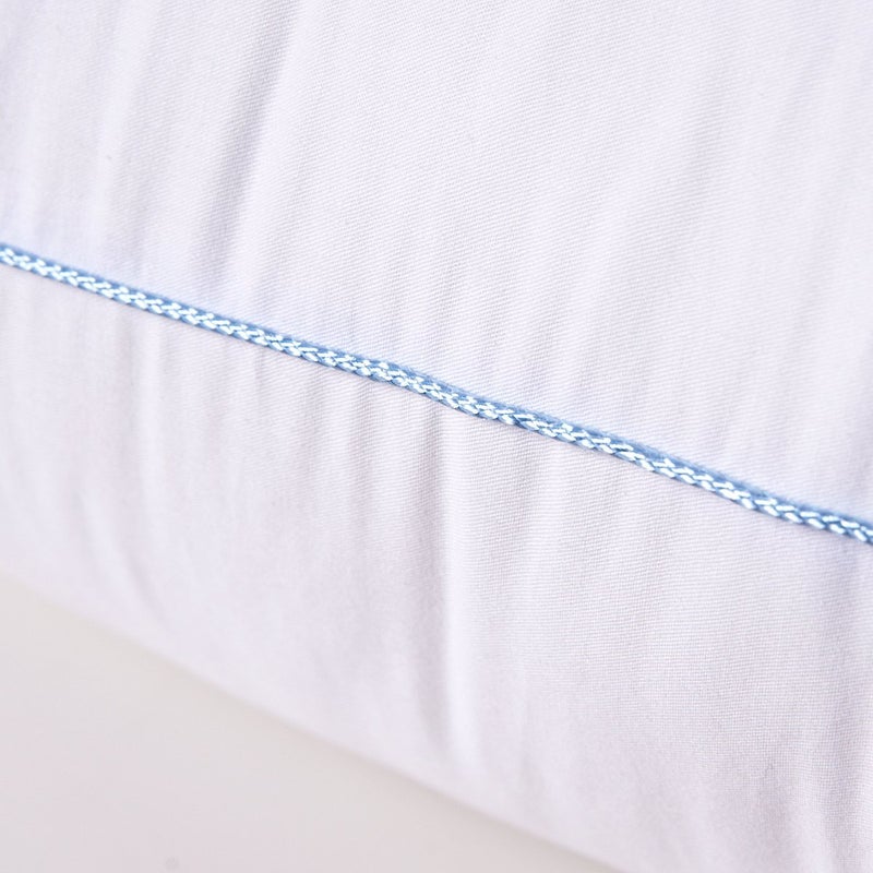 HOMESJUN Pillows Set of 2, Fluffy Down Alternative Bed Pillow Cotton Cover, White, King Size 20x36 - Image 4