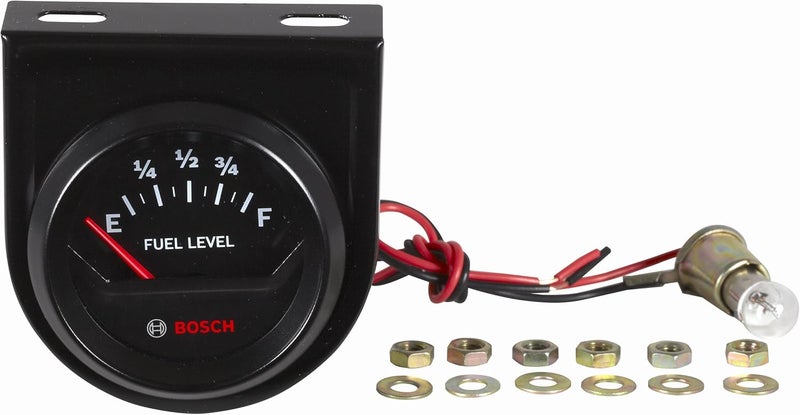 BOSCH SP0F000056 Style Line 2" Fuel Level Gauge - Electric (Black Dial Face, Black Bezel) - Image 2
