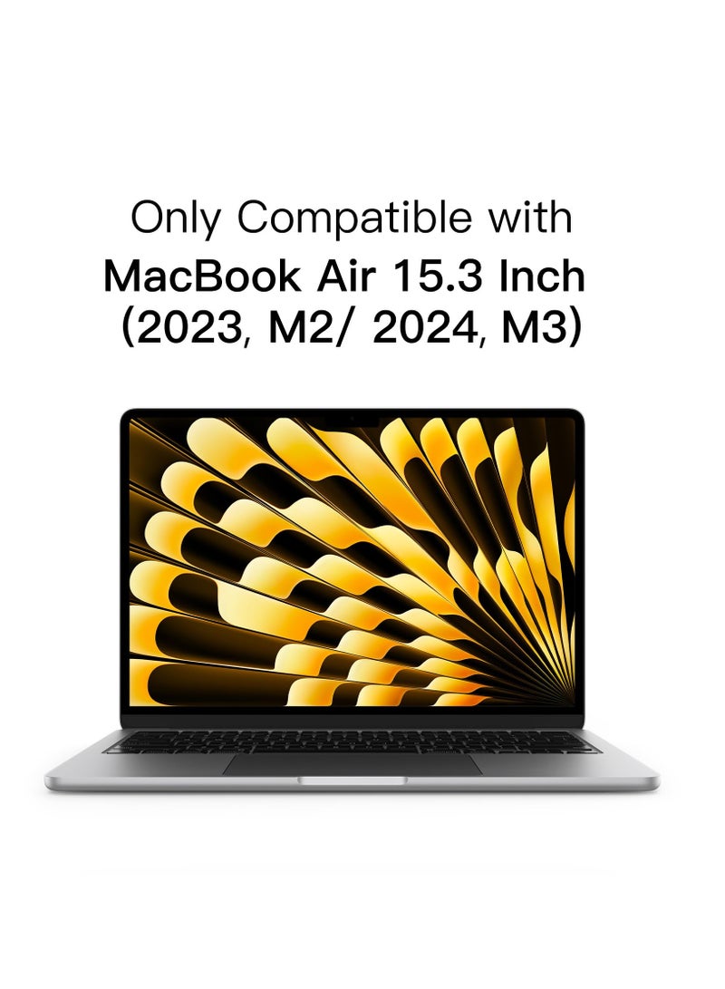 اثنين من حزمة شاشة التوقف على ماك بوك اير 15.3-inch ( 2024 / 2023 م 3 / م 2 a3114 / a2941 ) المضادة للوهج الحيوانات الأليفة فيلم غير لامع - Image 3