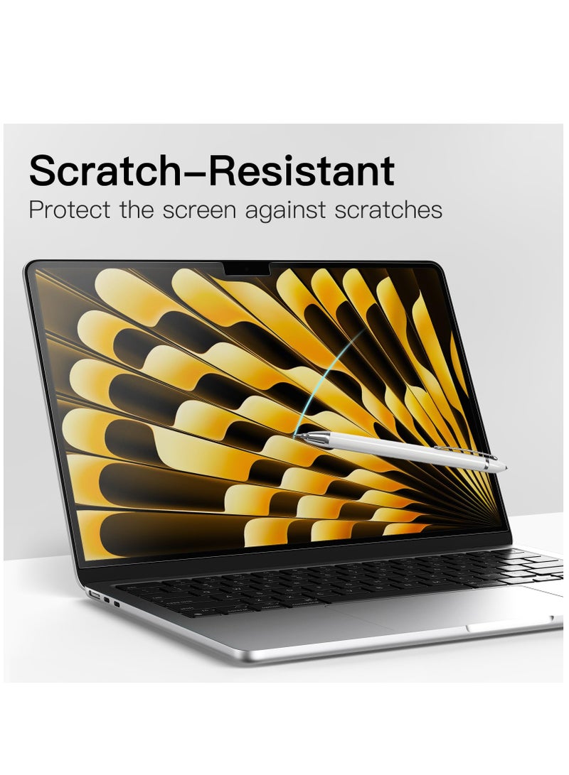 اثنين من حزمة شاشة التوقف على ماك بوك اير 15.3-inch ( 2024 / 2023 م 3 / م 2 a3114 / a2941 ) المضادة للوهج الحيوانات الأليفة فيلم غير لامع - Image 5
