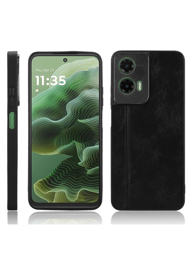 S-TOP Case For Motorola Moto G35 5G Cow Pattern Sewing Back Cover Phone Case - Image 1