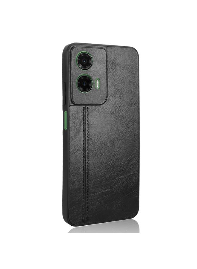 S-TOP Case For Motorola Moto G35 5G Cow Pattern Sewing Back Cover Phone Case - Image 3