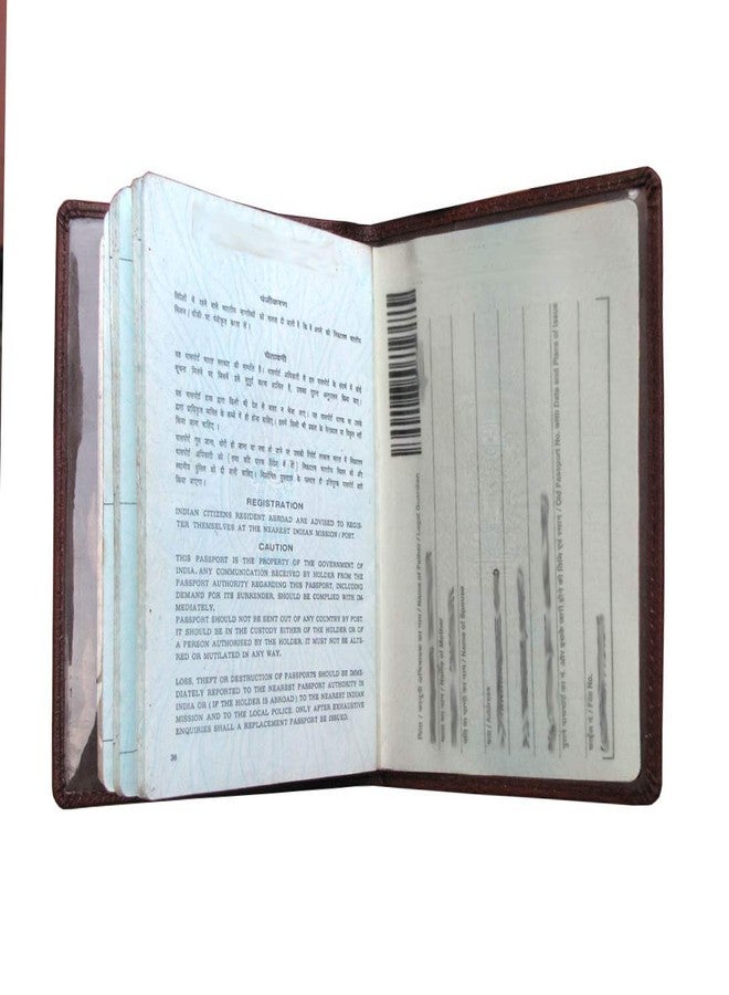 ABYS Genuine Leather Tan Passport Holder||Card Holder||Wallet for Women and Girl's - Image 3