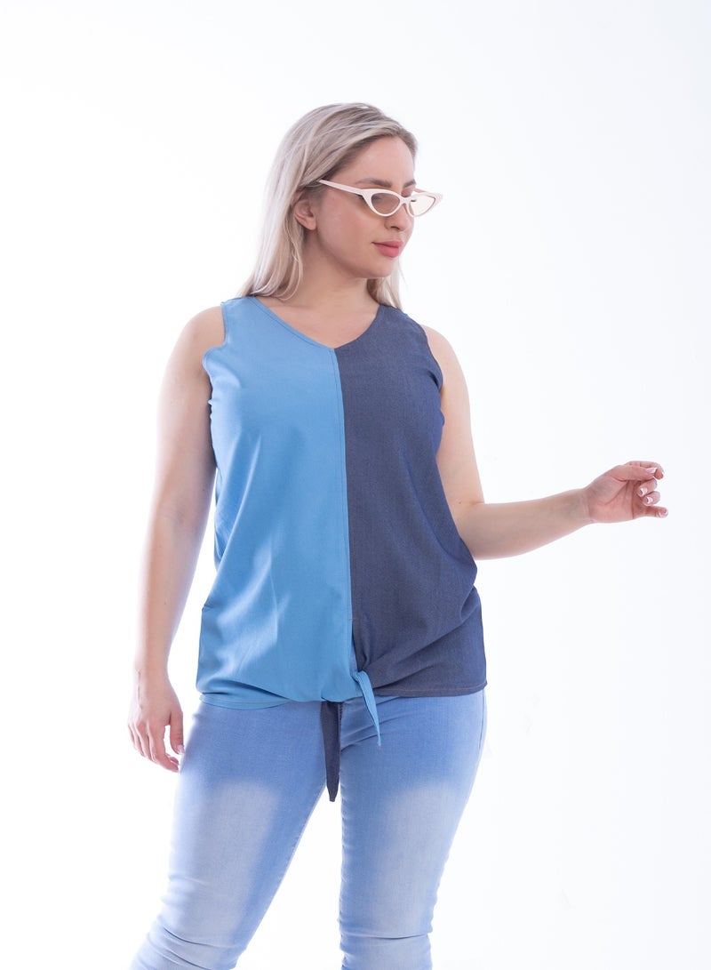 BEBO Jeans Cut With A Drawstring Blouse - Image 1