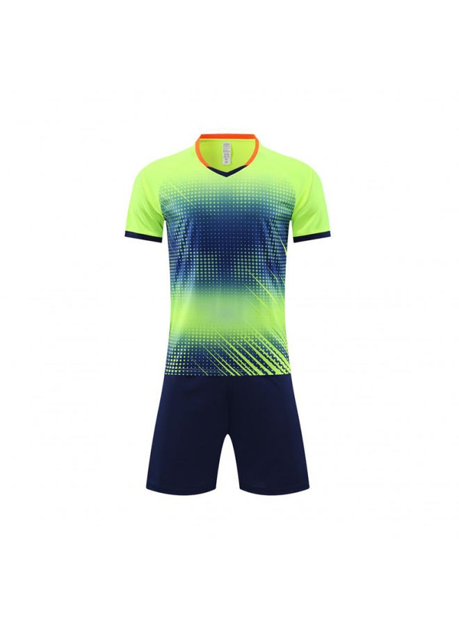 Children's Football Team Uniforms, Men's Jerseys, Customized Training Uniforms - Fluorescent Green