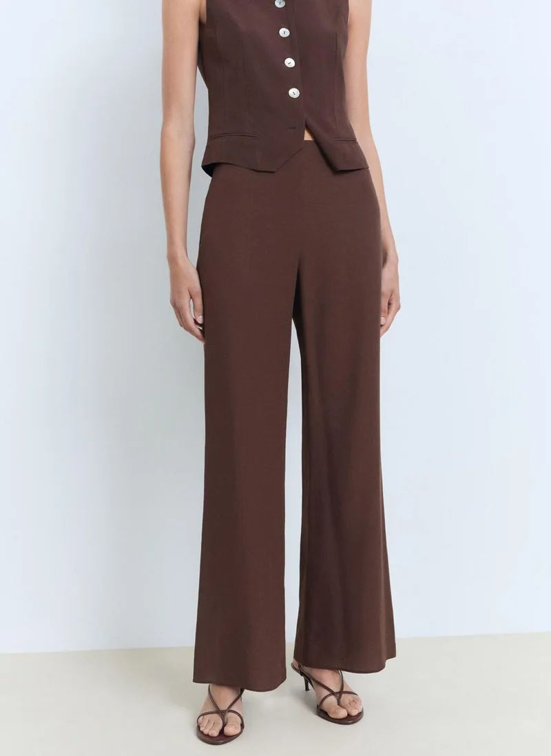 MANGO Straight-Fit Suit Trousers