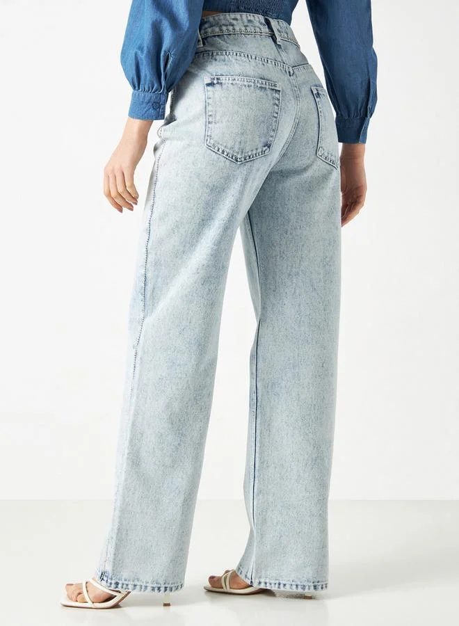Lee Cooper Lee Cooper Wide Leg Jeans with Pockets