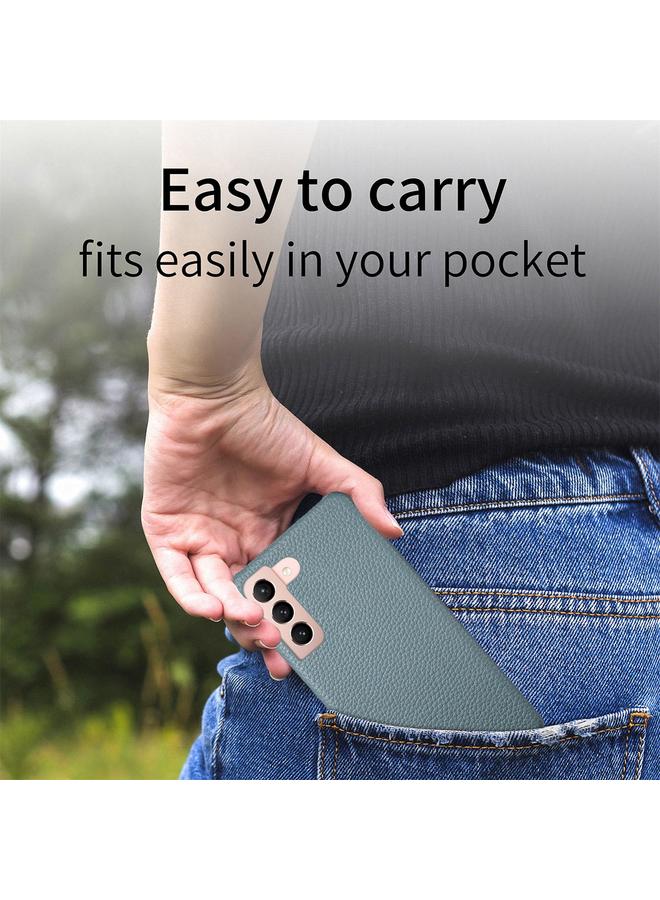 S-TOP Case For Samsung Galaxy S21 5G Litchi Oil Edge Leather Back Phone Case - Image 5