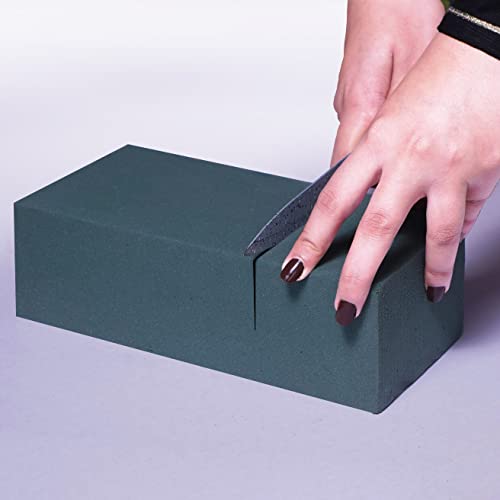 FLOFARE Pack of 6, Dry and Wet Floral Foam Blocks for Fresh and Artificial Flowers, Each (7.8” L x 3.5” W x 2.4” H), for Wedding, Birthdays, Home, Office, and Garden Decorations - Image 4