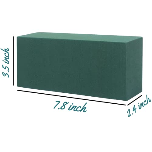 FLOFARE Pack of 6, Dry and Wet Floral Foam Blocks for Fresh and Artificial Flowers, Each (7.8” L x 3.5” W x 2.4” H), for Wedding, Birthdays, Home, Office, and Garden Decorations - Image 2