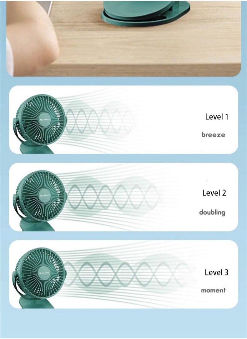Taiahiro A 1200 mah portable multi-functional small fan with USB charging  - Image 3