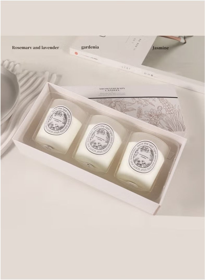 أروما ثيرابي عبوة من 3 شموع معطرة للمنزل، شمعة معطرة للمنزل، هدية للتخلص من التوتر، للتأمل، لليوغا، للاسترخاء في المنتجع الصحي، شمعة عطرية للرجال والنساء - Image 5