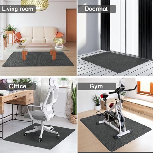 JUGTE Desk Mat for Rolling Chairs Office Chair Mat for Hardwood & Tile Floor Computer Rolling Chair Mat Under Desk Low-Pile Rug Large Anti-Slip Floor Protector mat for Home - Image 5