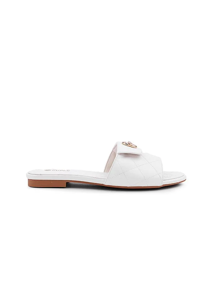 كابلي Cuple Embellished Multi Strap Flat Slides