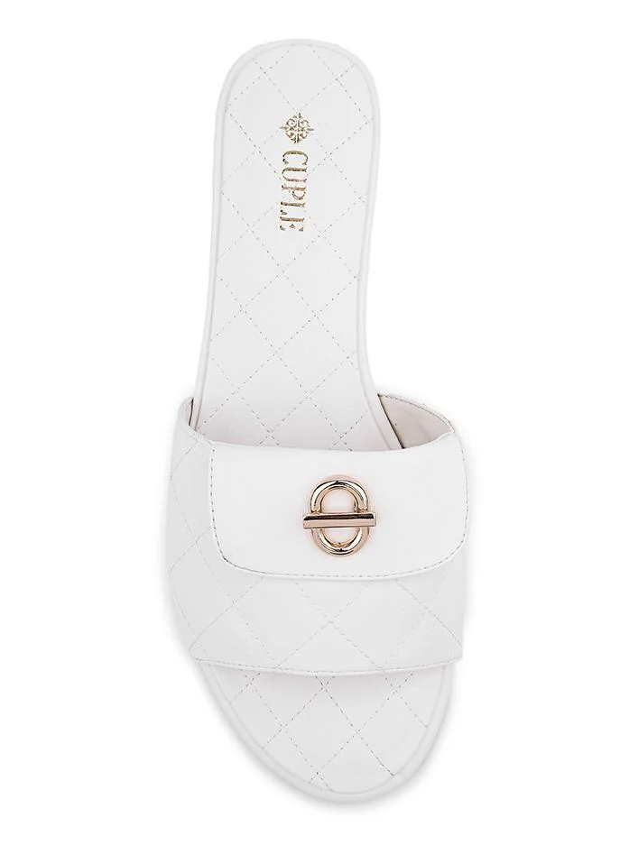 كابلي Cuple Embellished Multi Strap Flat Slides