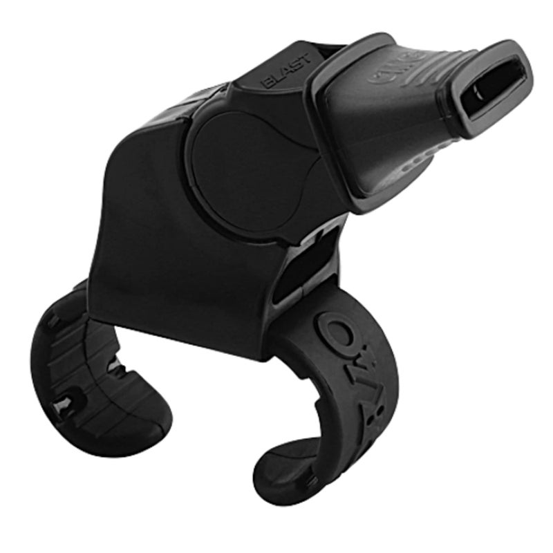 Fox 40 Sonik Blast CMG Fingergrip Pealess Whistle - Black - Image 1