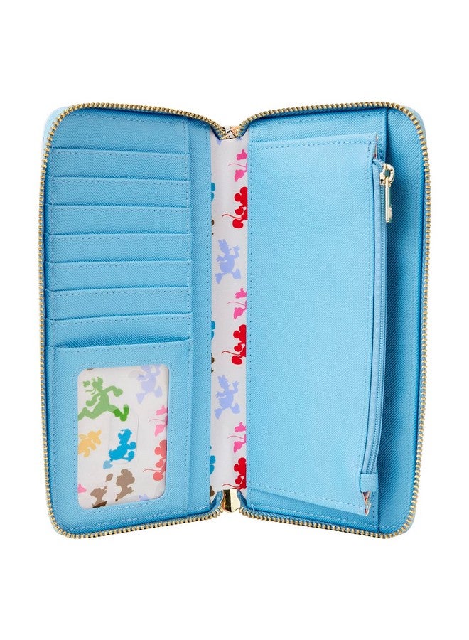 Loungefly Disney Wallet Mickey Mouse Friends Forward & Backward Print Zip Clutch - Image 3