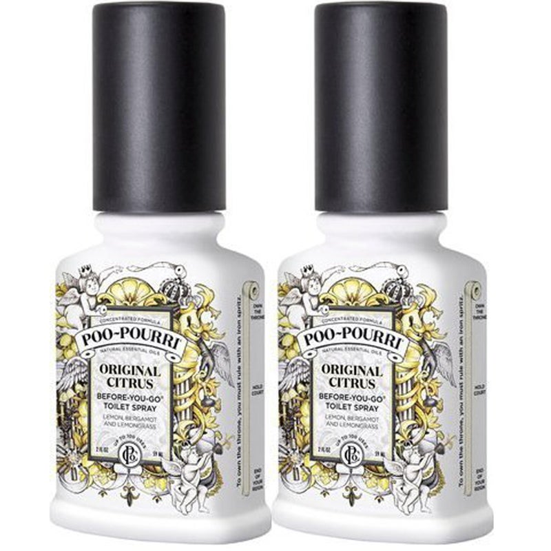 Poo-Pourri Before-You-Go Toilet Spray Bottle, Original Scent, 2 Fl Oz (Pack of 2) - Image 1