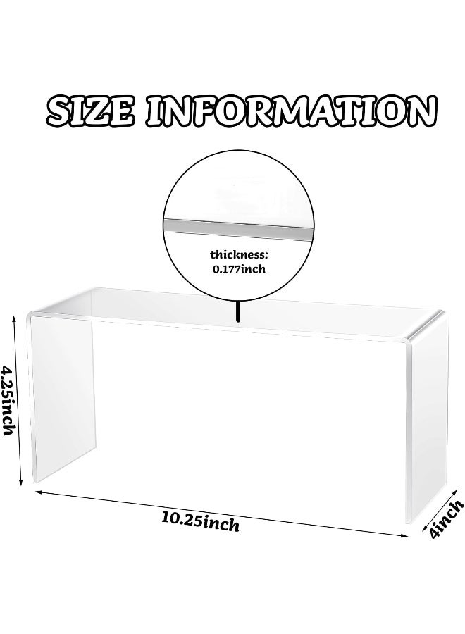 TPGP 4 Pcs Large Clear Acrylic Riser For Display - Image 2