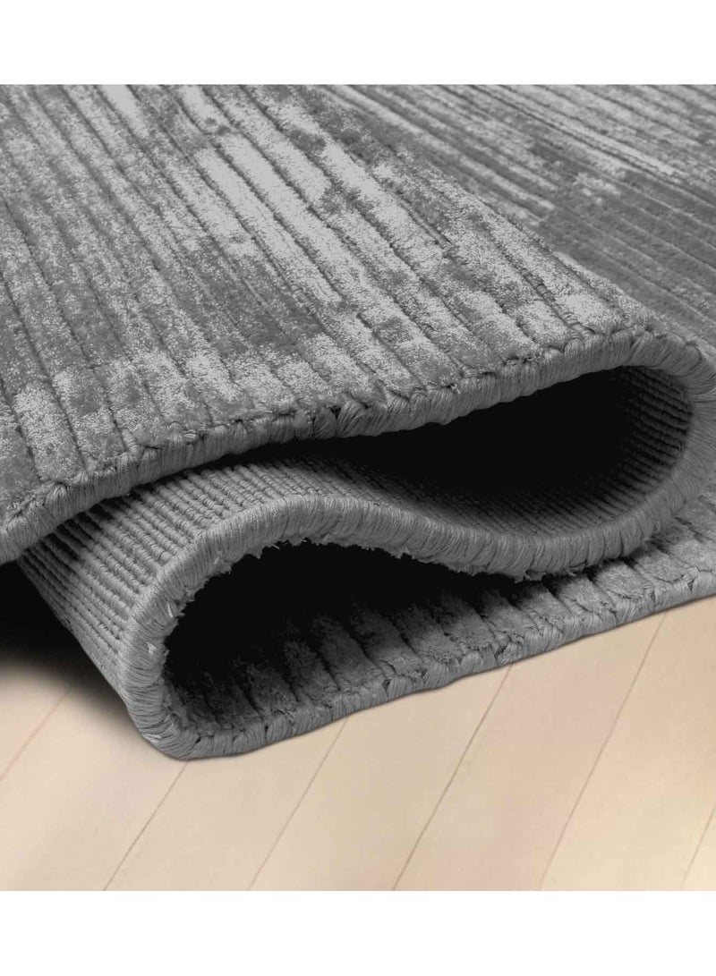 VENICE -100% VISCOSE RUG- 200X300 CMS- SILVER - Image 2