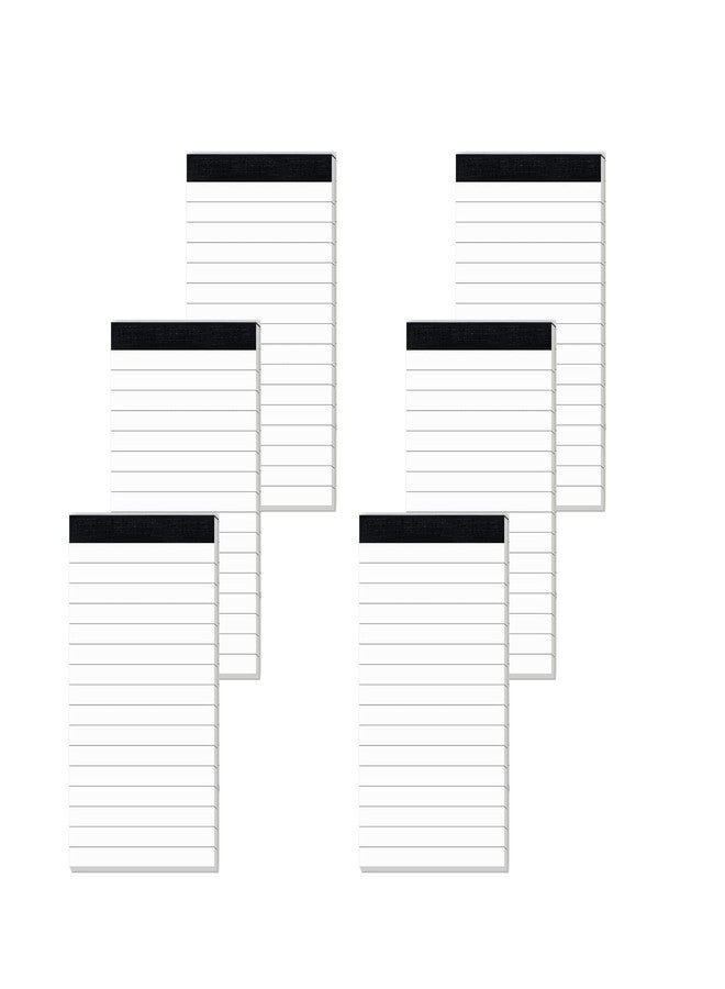 Nichela 6 Pack Small Notepad, 3 x 5 Inch Ultra Quality Note Pads, Server Lined Papers and Desk Notepads for Office Supplies, Writing and Memo Pads 30 Sheets Each - Image 1