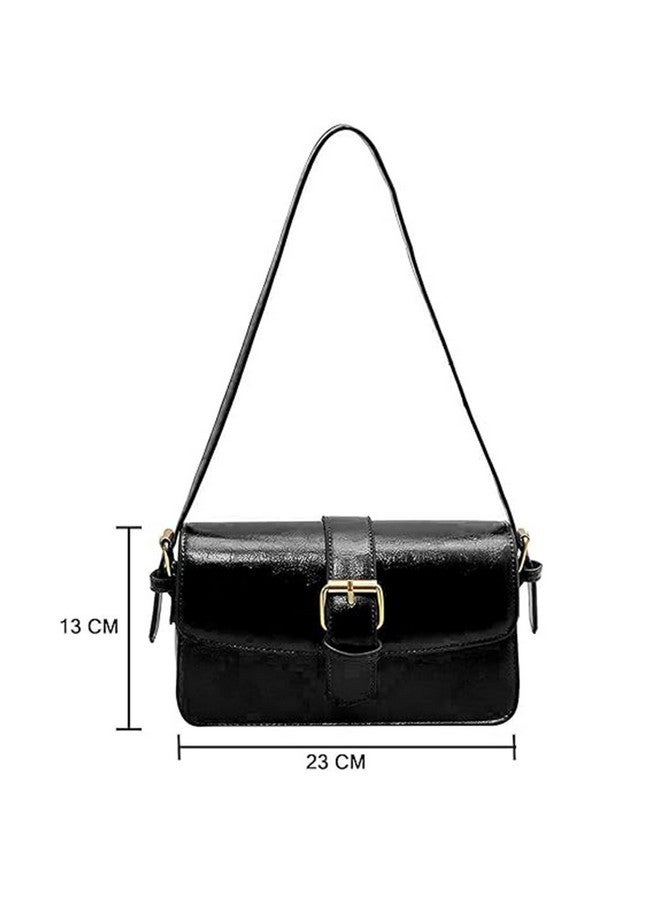 SIBY Women's Shoulder Purse (Black) - Image 2