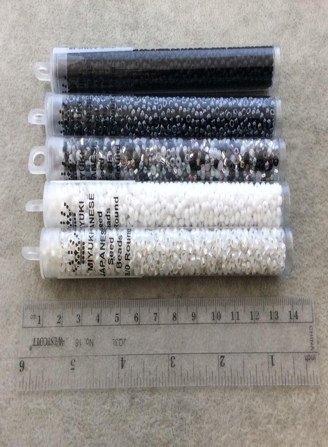 Miyuki Seed Beads 8/0 Metallic Dark Bronze 22gram Tube of Beads - Image 3