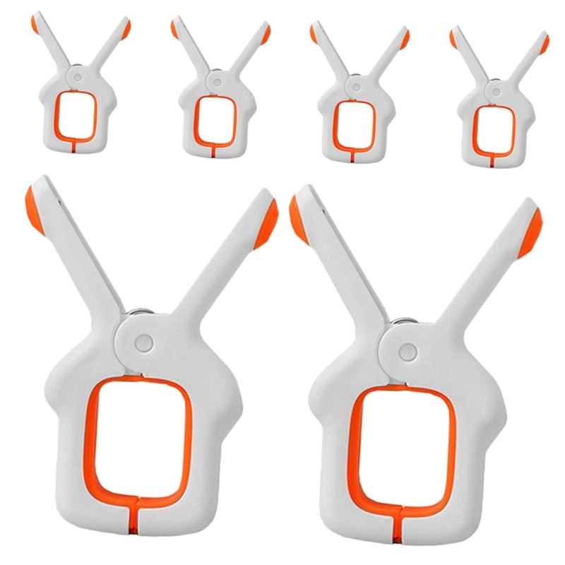 6 Windproof Towel Clips for Beach Chairs Strong Clamp Towel Holders Outdoor Pool Use - Image 2