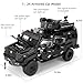 LOVEPOSELY Compatible for 124 SaberToothed Tiger Alloy Armored Car Model Collectible Diecast Armoured Explosive Protected Vehicle Toy Pull Back Toy Car with Sound and Light for Adult Kids Black - Image 4