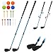 CWLAKON Golf Club Length Adjustable for Backyard Golf Game Yard Golf Games Club for Toddlers Junior Adults Family Plastic Golf Club for Indoor Outdoor Golf Training Chipping Games 2 Pack - Image 2