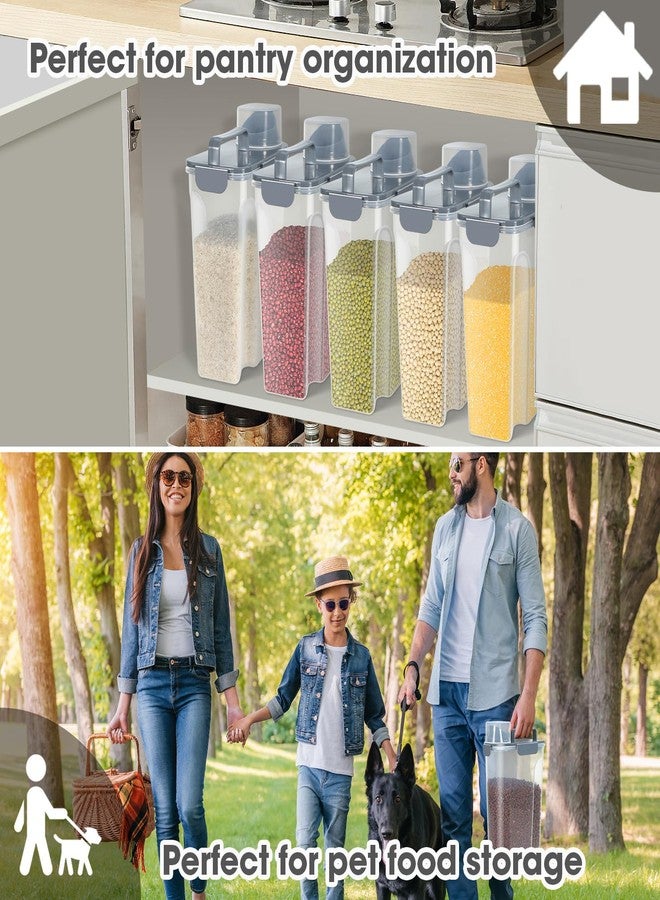 TBMAXS Rice Storage Container 10 Lbs, Airtight Food Dispenser with Large Spout and Cup for Pet Dog Cat Food Storage 7 Lbs - Image 3