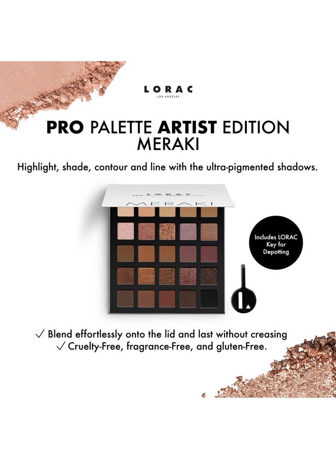 LORAC PRO Matte & Shimmer Eyeshadow Palette, Meraki | Glitter | Mirror Compact | Cruelty Free, Gluten Free, Vegan - Image 3