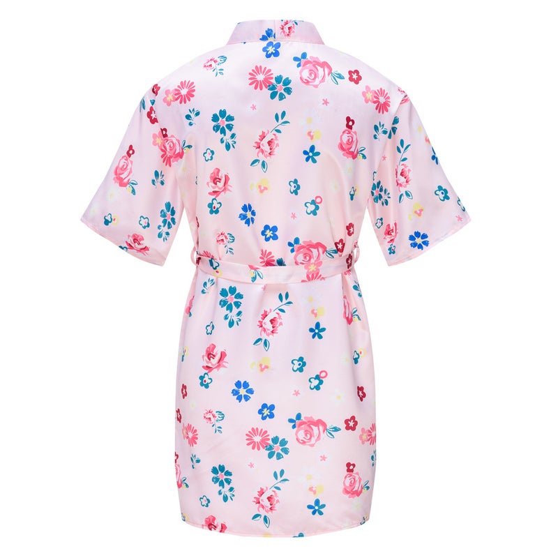 Spring and Summer new home wear boys and girls baby bathrobe children Peacock kimono nightgown summer thin cardigan robe - Image 3