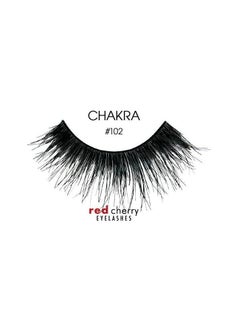 Red Cherry Eyelashes Human HAIR Black # 102  - Image 4