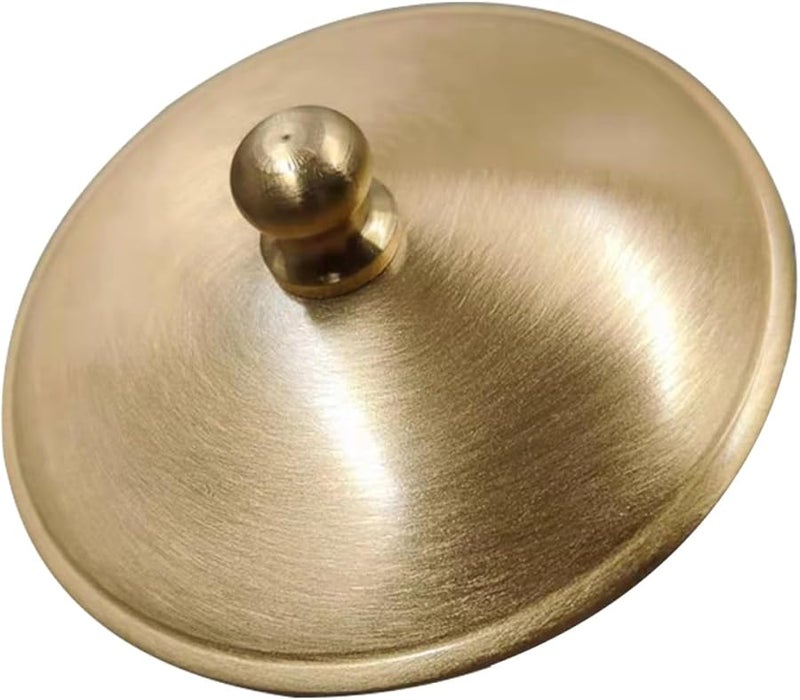 Brass Metal Dome Ashtray Cover with Lid for Indoor Outdoor Patio Storage Can Medium Size - Image 2