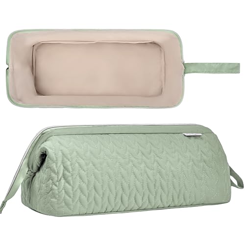 KarSyon Shark Flex Style Case for Airwrap Hair Dryer Brush Revlon Hair Tools Travel Bag Carrying Case Flat Curling Iron Organizer Sage Green - Image 3