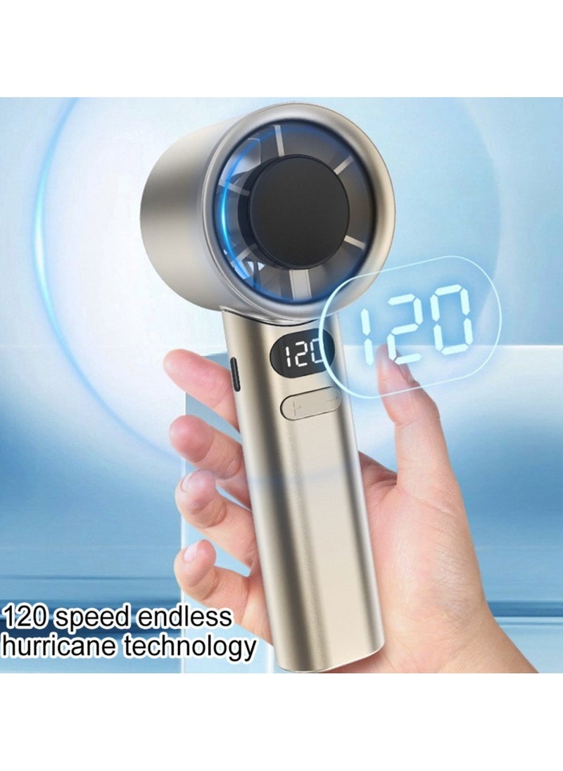 TECH - M11 Rechargeable Handheld Fan – Infinite Variable Speed, Digital Display, Portable Mini Air Cooler – Ideal for Home, Office & Travel - Image 1