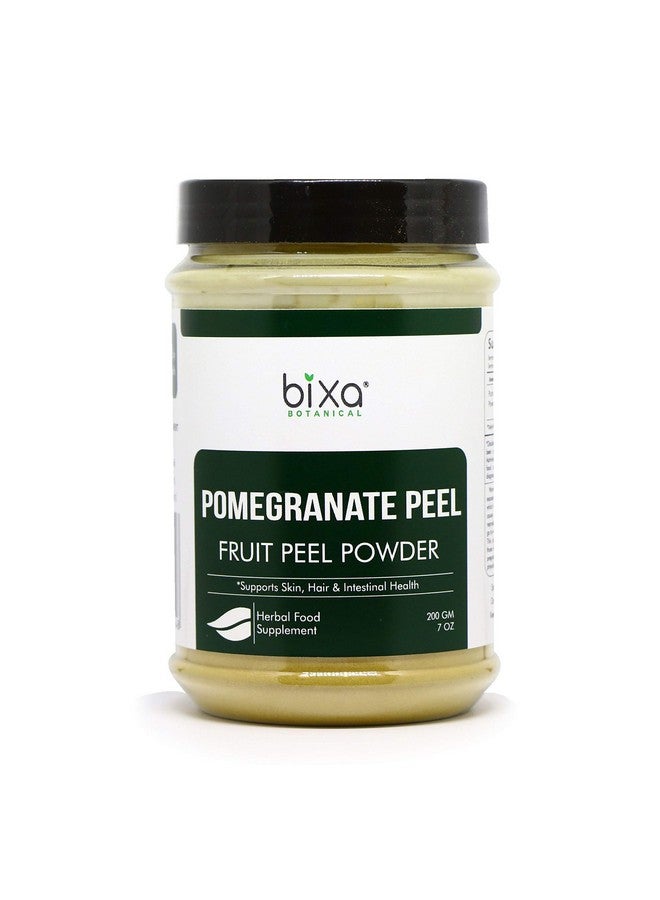 bixa BOTANICAL Pomegranate Peel Powder Punica Granatum 200G 7 Oz Pack Of 1 Ayurvedic Herbal Supplement For Control Loose Motions Improves Digestion  Oral Hygine - Image 1