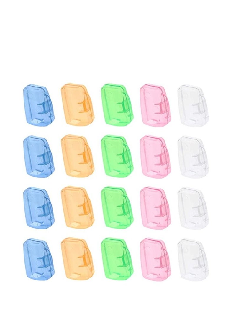Y&D Toothbrush Covers Head Caps Travel Portable Holder Protective Case Container for Camping Business Trip 20PCS Cover Travel, Home, and School - Image 1